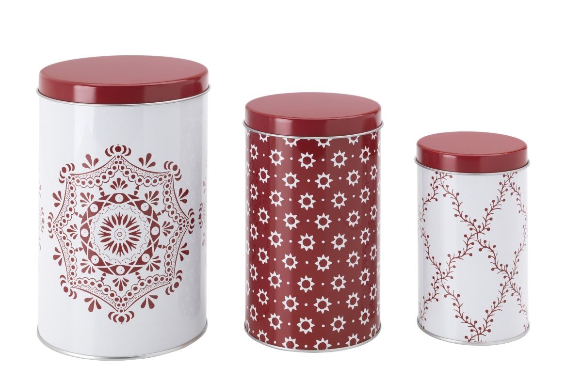 VINTER 2015 附蓋萬用罐，應景圖紋的附蓋萬用罐可裝進餅乾及小點心，放在客廳提供客人享用。